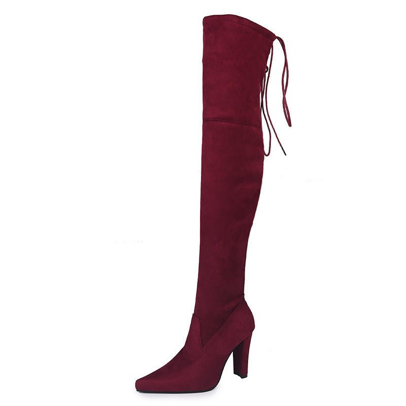 High Boots Over the Knee - Sleek and Stylish Women's Footwear - CasualFlowshop