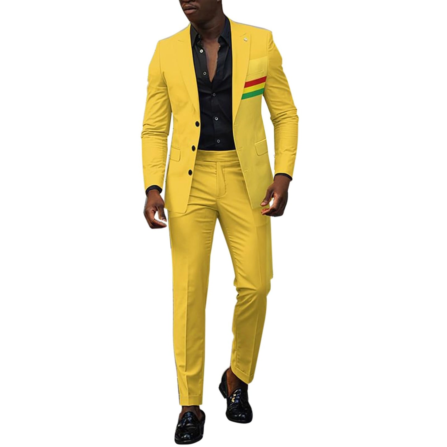 Men’s Slim Fit Wedding Suit Set – Blazer & Pants Tuxedo - CasualFlowshop
