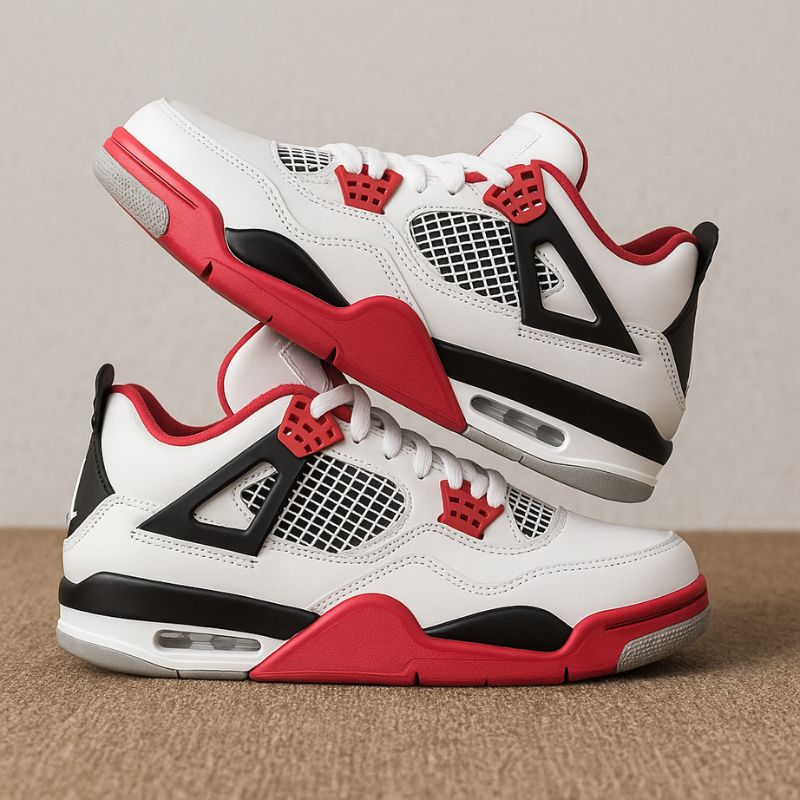 Unisex Air Max Retro Sneakers – Lightweight & Breathable (Flame Red) - CasualFlowshop