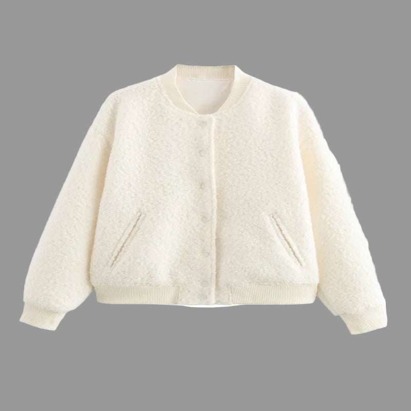 Women’s Button Jacket – Elegant Warm Coat for Autumn & Winter - CasualFlowshop