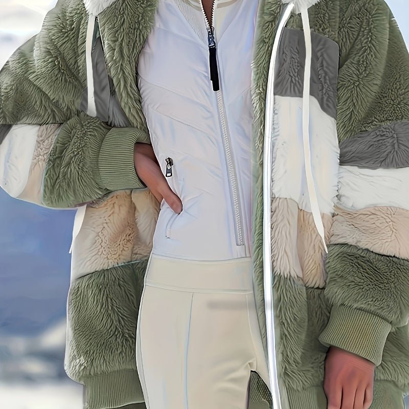 Cozy Hooded Coat with Drawstring - Stay Stylish in Any Season - CasualFlowshop