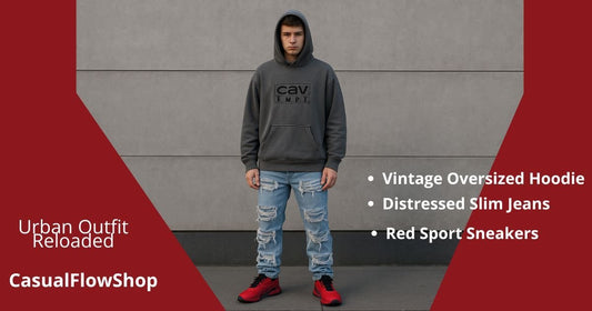 Urban Style Reloaded: Hoodie + Jeans + Sneakers - CasualFlowshop