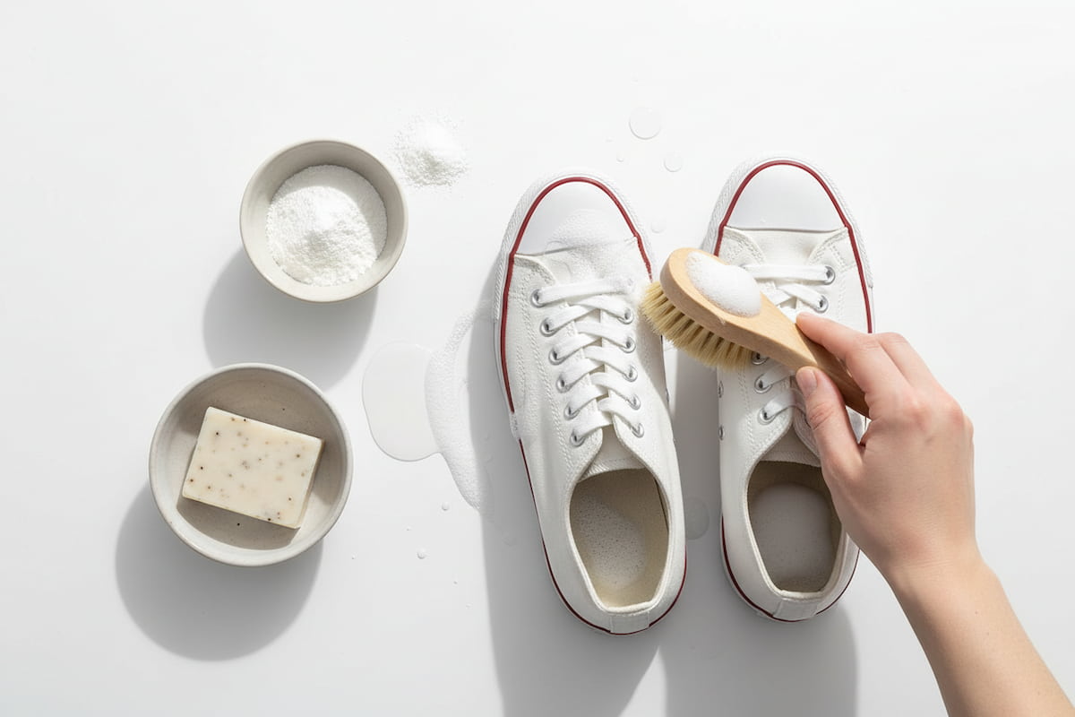 How to clean white sneakers at home with household items – CasualFlowShop