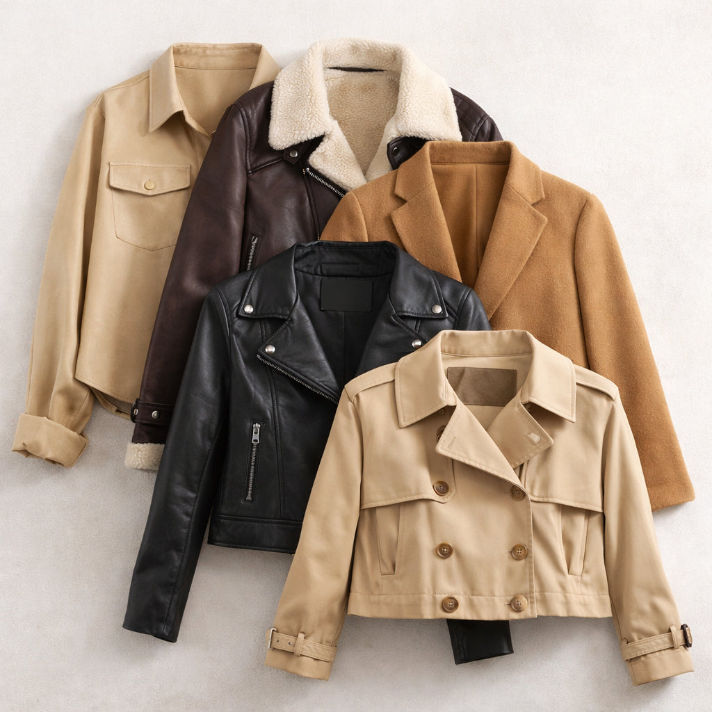 Women’s jackets everyone is searching for including casual button-up, leather, vintage coat and cropped trench styles