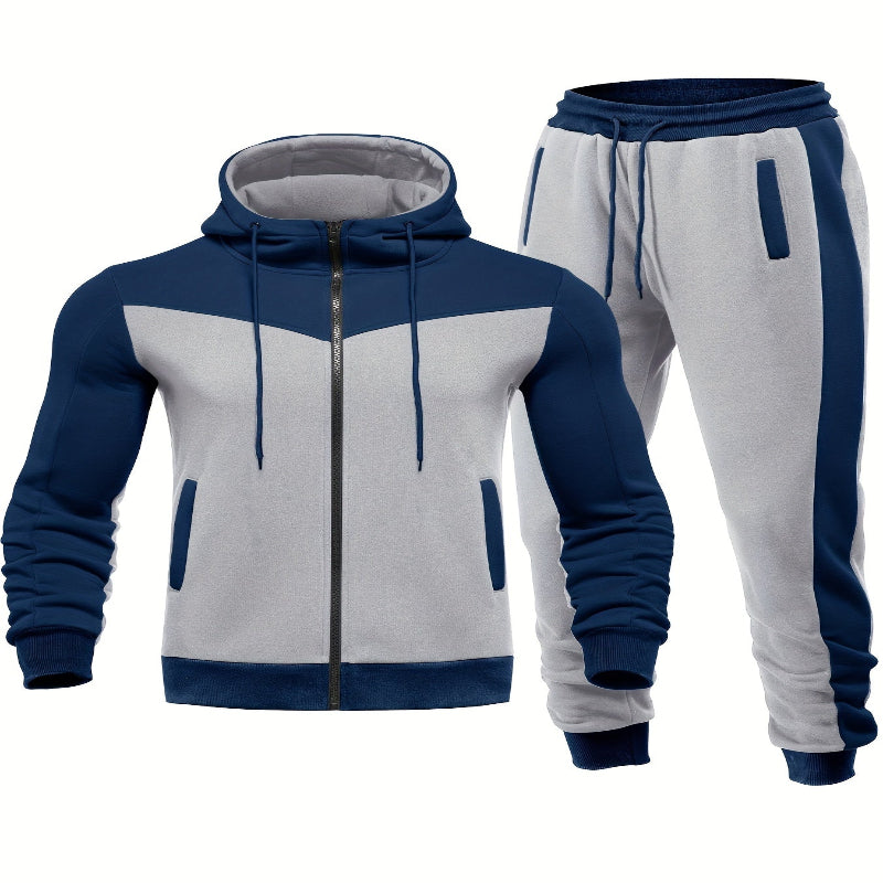 Premium jogger sports suit for men with hoodie and tapered pants