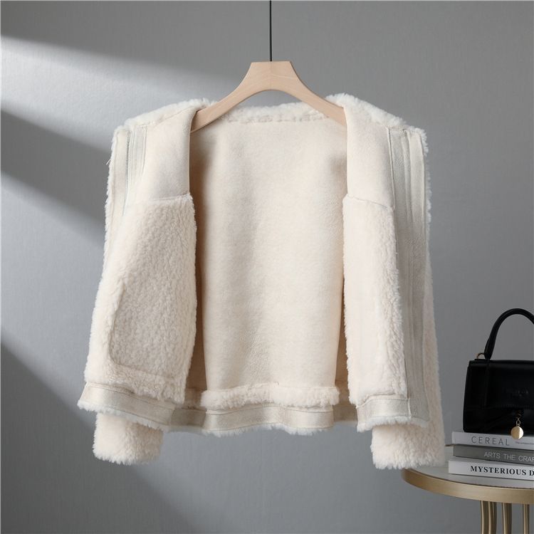 Chenille Coat Stitching Fur Coat Women - CasualFlowshop