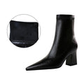 City Lift platform ankle boots
 for women with 7 cm heel and PU leather finish – black