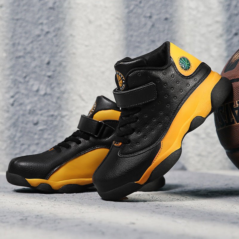 Kids' High - Top Velcro Sneakers for School – Durable & Comfy - CasualFlowshop