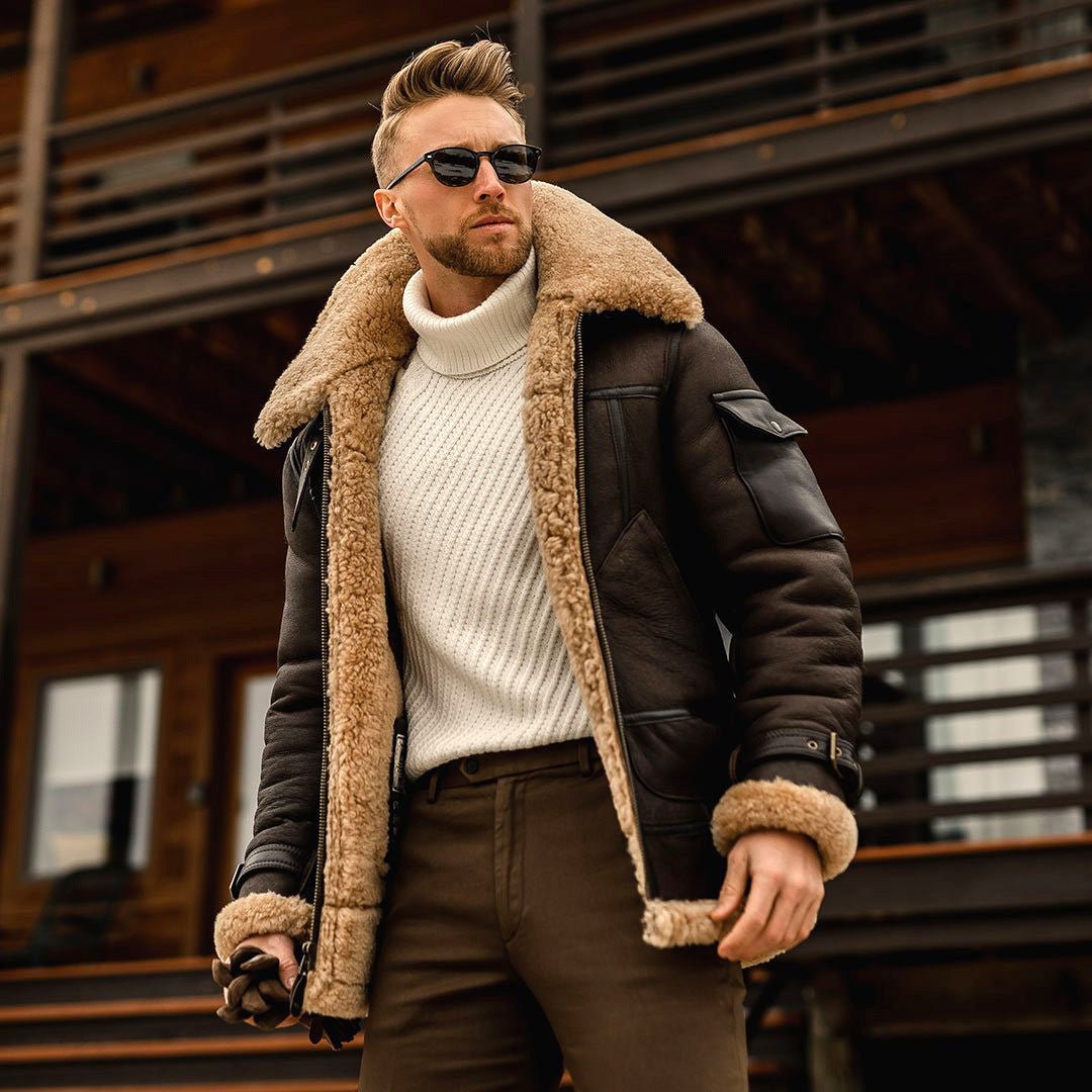 Winter Jacket Mens Military Fleece Warm Jackets Male Fur Collar Coats Army Tactical Jacket - CasualFlowshop