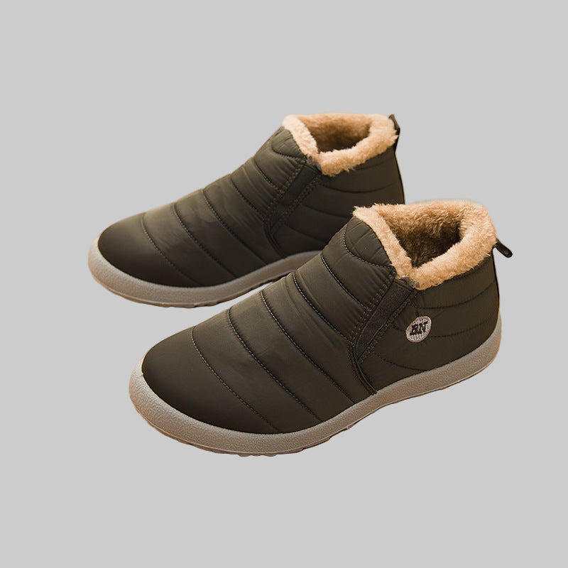 Men's Lightweight Waterproof Ankle Boots – Unisex Winter Snow Shoes, Warm & Fashionable - CasualFlowshop
