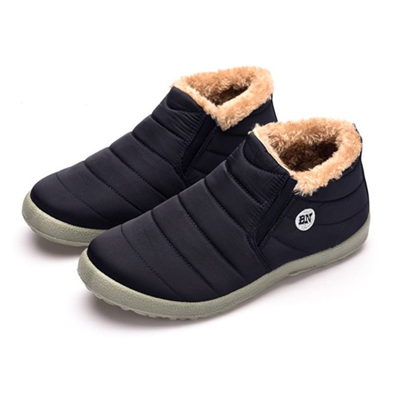 Men's Lightweight Waterproof Ankle Boots – Unisex Winter Snow Shoes, Warm & Fashionable - CasualFlowshop