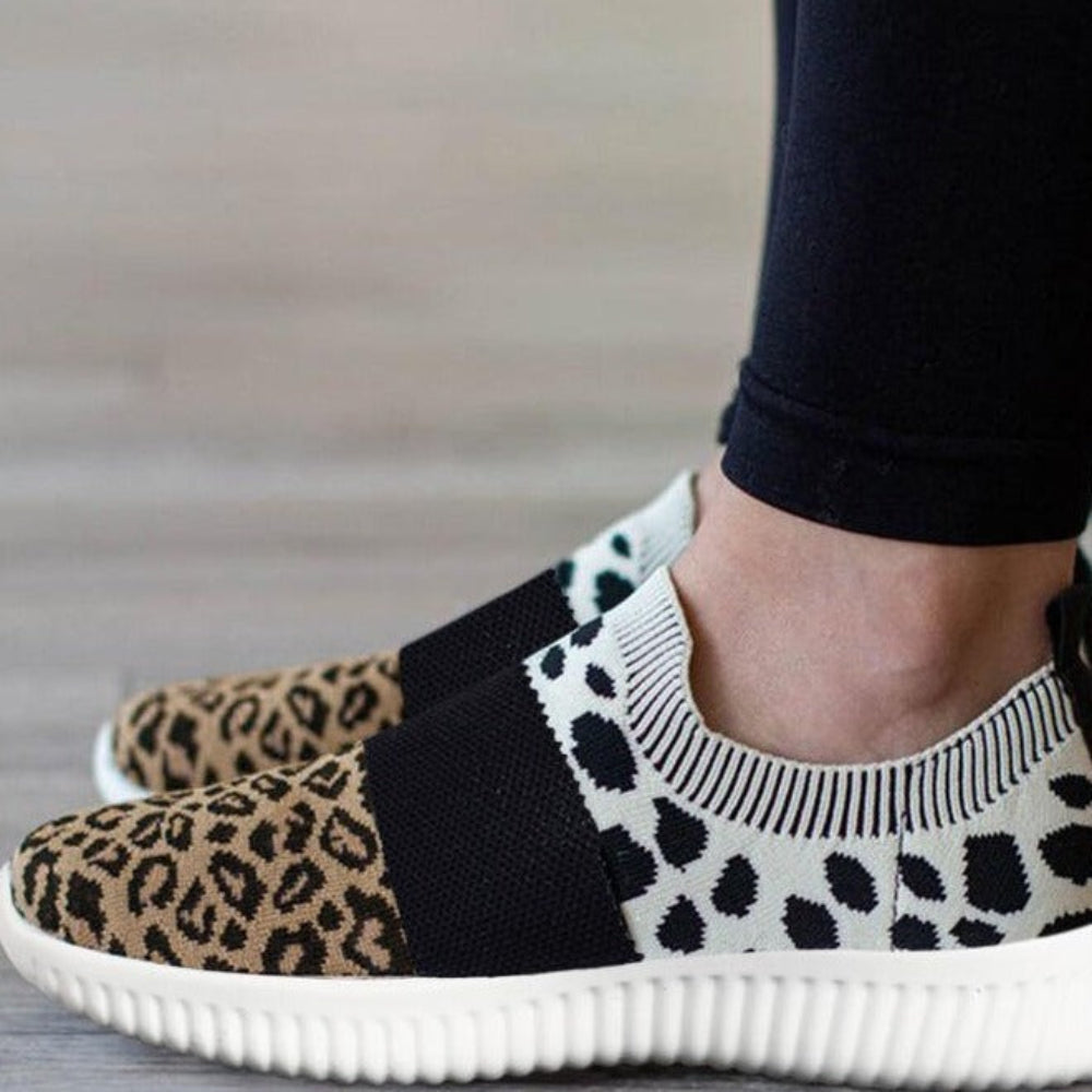Women's Leopard Sock Sneakers at Casual flow shop