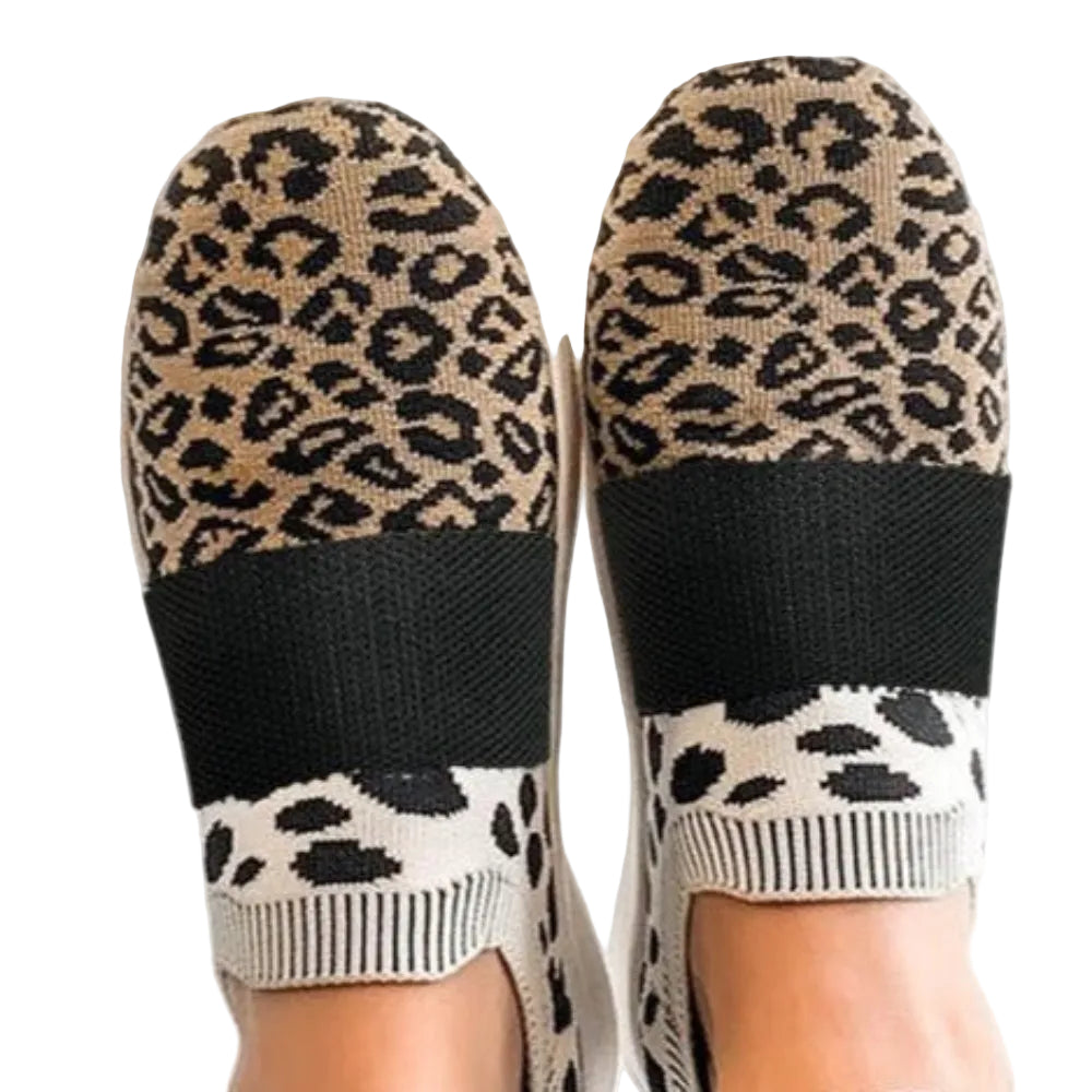Women's Leopard Sock Sneakers at Casual flow shop