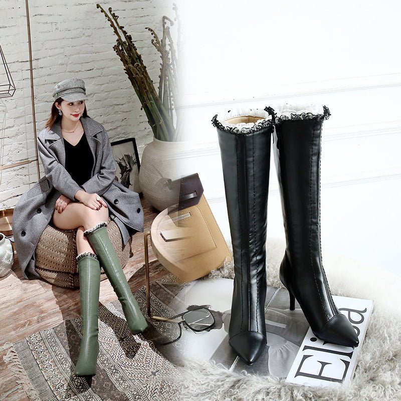 Stride into Winter with Elegance: Discover the Winter Point Toe Boots - CasualFlowshop