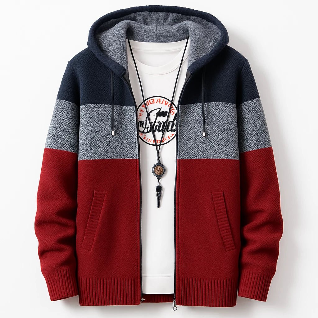Men’s Hooded Knit Cardigan Coat – Comfort & Style for Every Occasion - CasualFlowshop