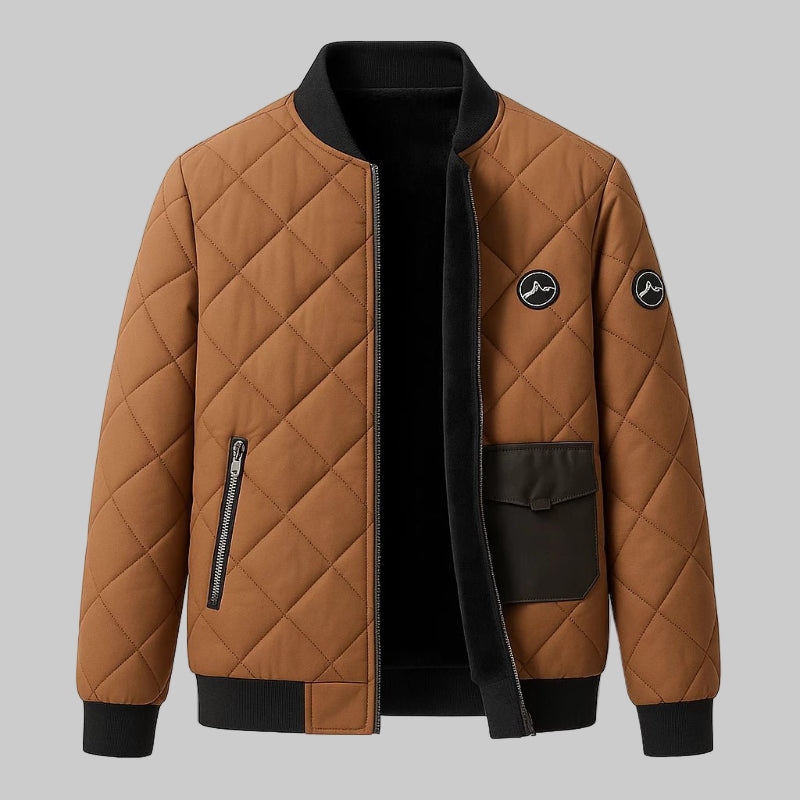 Stylish Quilted Winter Jacket for Men - CasualFlowshop