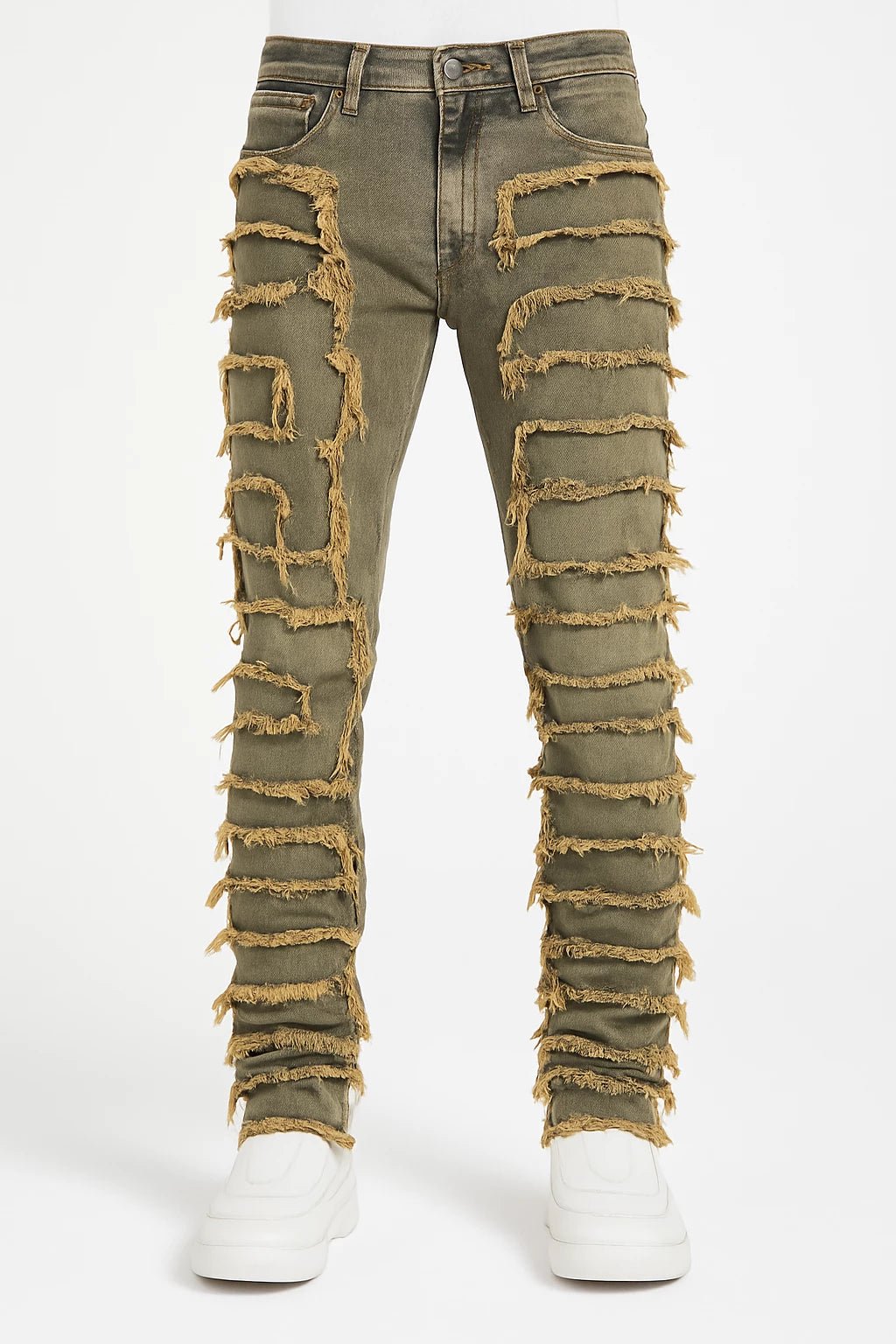 Men's Creative Tassel Straight Leg Jeans - CasualFlowshop