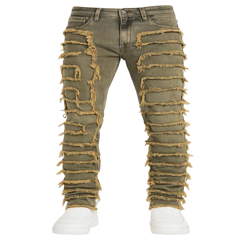 Men's Creative Tassel Straight Leg Jeans - CasualFlowshop