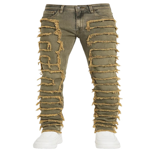 Men's Creative Tassel Straight Leg Jeans - CasualFlowshop