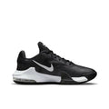 Black Men's High-Top Basketball Shoes with white swoosh logo on a white background