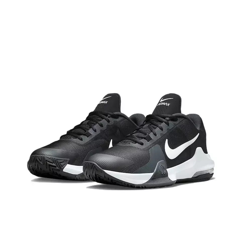 Black Men's High-Top Basketball Shoes with white swoosh logo on a white background