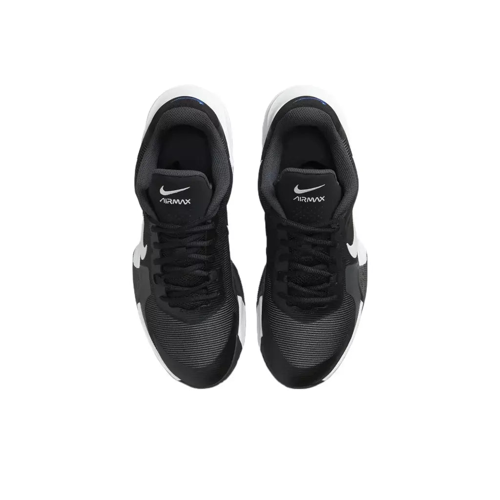 Black Men's High-Top Basketball Shoes with white swoosh logo on a white background