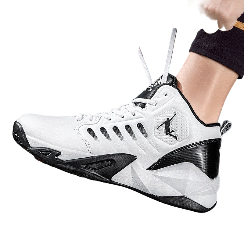Men’s Mid - Cut Basketball Sneakers – Breathable Non - Slip Sports Shoes - CasualFlowshop
