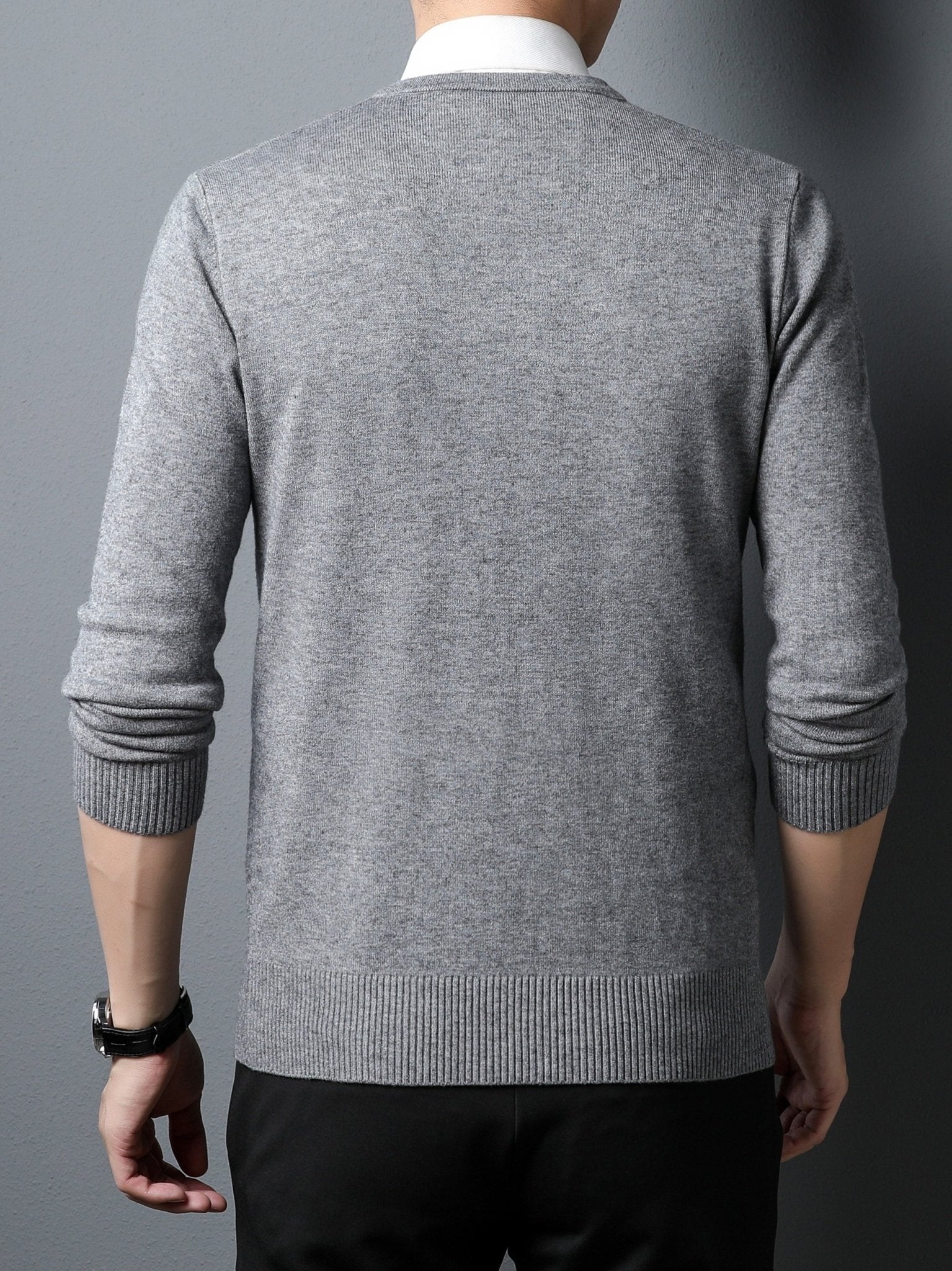 2024 Autumn Fashion: Men's Knitted V - neck Sweater - CasualFlowshop