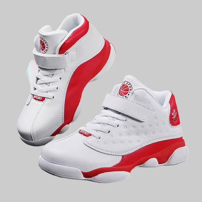 Kids' High-Top Velcro Sneakers for School – Durable & Comfy