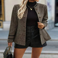 Women’s Casual Button - Up Jacket – Lightweight Structured Fit - CasualFlowshop