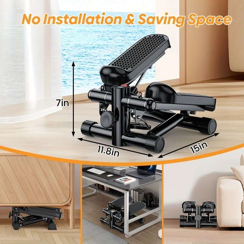 300LBS Hydraulic Mini Stair Stepper - Fitness Equipment for Home Workout - CasualFlowshop