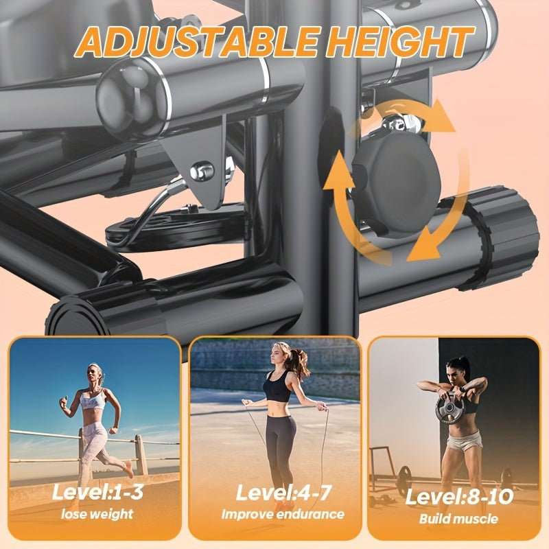 300LBS Hydraulic Mini Stair Stepper - Fitness Equipment for Home Workout - CasualFlowshop