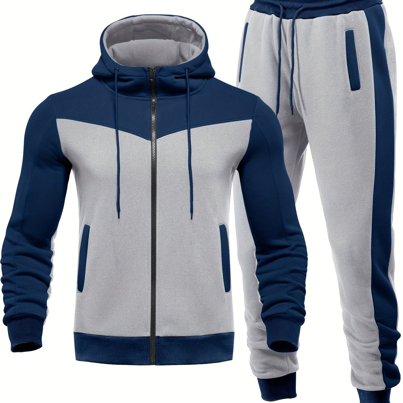 Men’s premium jogger sports suit with zip hoodie and athletic pants