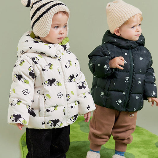 Image of Panda Down Jacket for Kids - Onliene At Casualflowshop