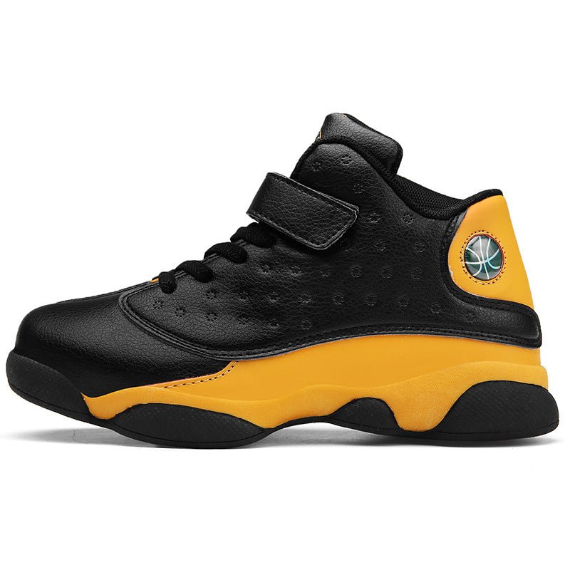 Kids' High - Top Velcro Sneakers for School – Durable & Comfy - CasualFlowshop