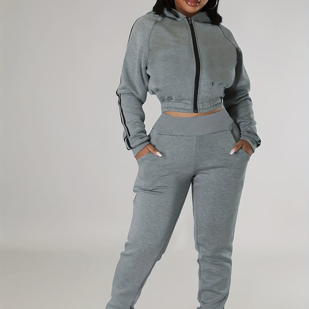 a woman with a Trim Jogger Pants Outfits - casualflowshop
