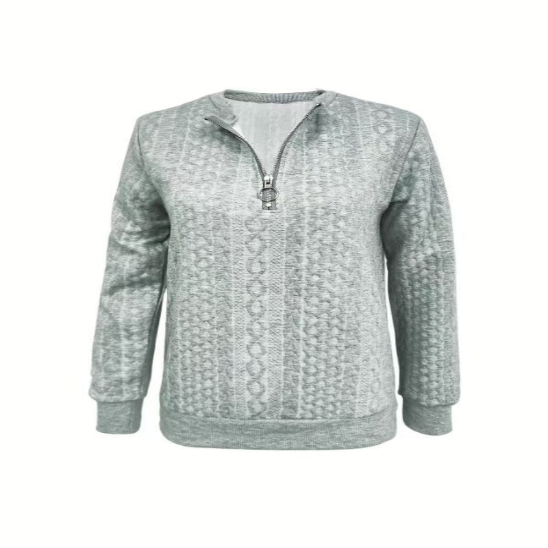 Loose - Fit Pullover Hoodie for Women – No Hood, Crew Neck - CasualFlowshop