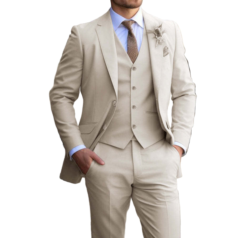 Men’s Stylish 3 - Piece Casual Suit – Modern & Elegant Look - CasualFlowshop