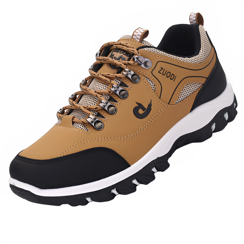 Men's Colorful Breathable Sneakers Brown  with black  At casualflowshop