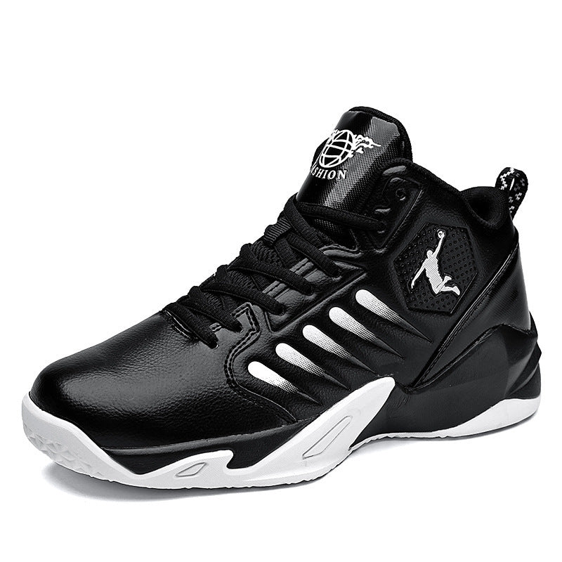 Men’s Mid - Cut Basketball Sneakers – Breathable Non - Slip Sports Shoes - CasualFlowshop