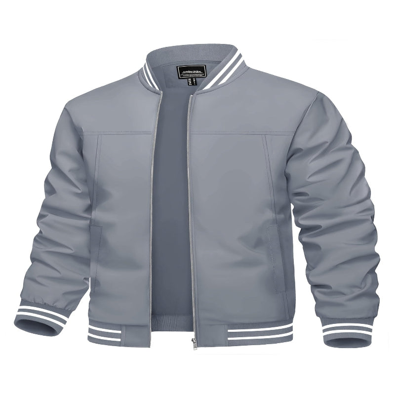 Men's Lightweight Windproof Bomber Jacket – Style Meets Performance - CasualFlowshop