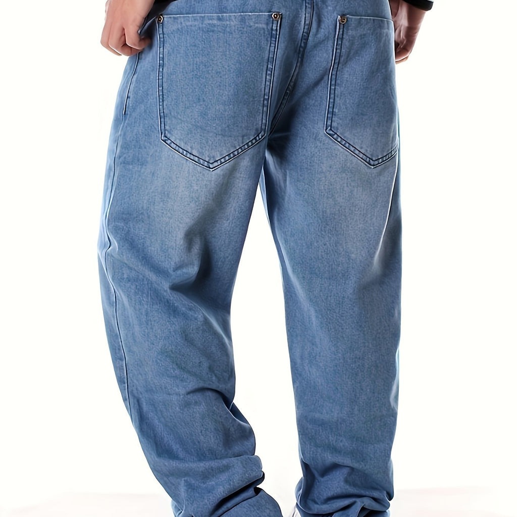 Blue jeans on a white background