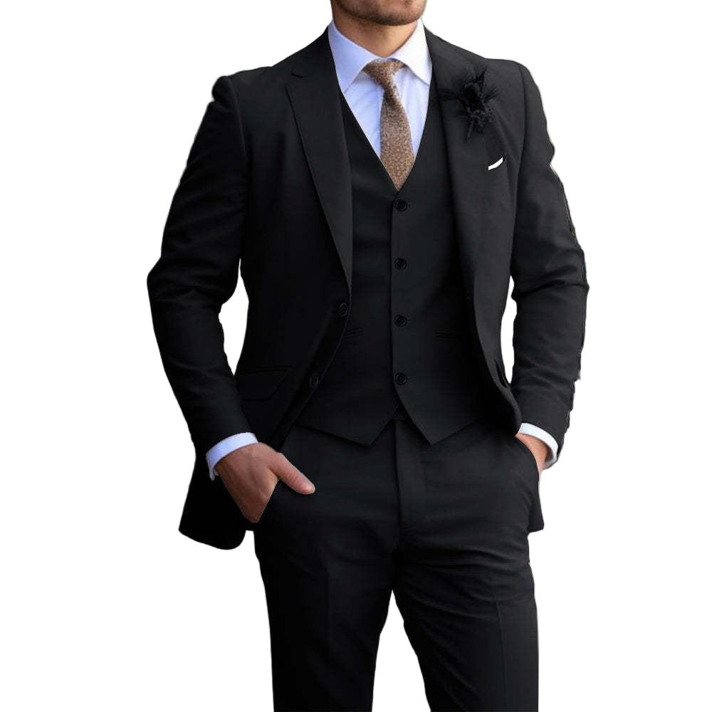 Men’s slim fit houndstooth blazer with classic British style, ideal for business and smart-casual wear