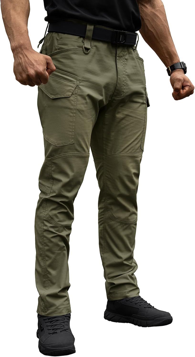 Men's Tactical Ripstop Cargo Pants – Outdoor Hiking & Work Trousers - CasualFlowshop