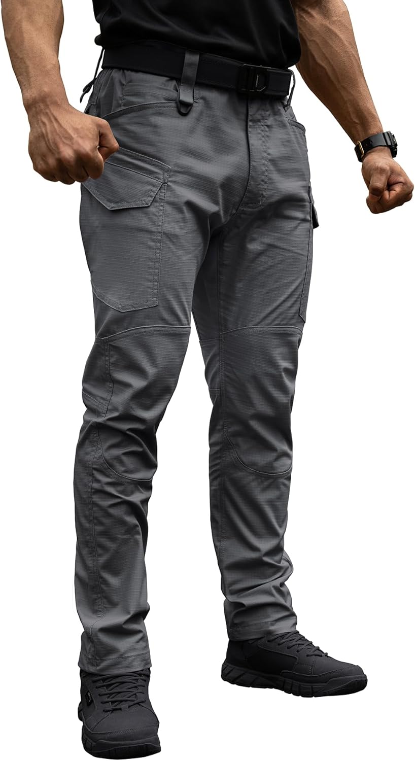 Men's Tactical Ripstop Cargo Pants – Outdoor Hiking & Work Trousers - CasualFlowshop