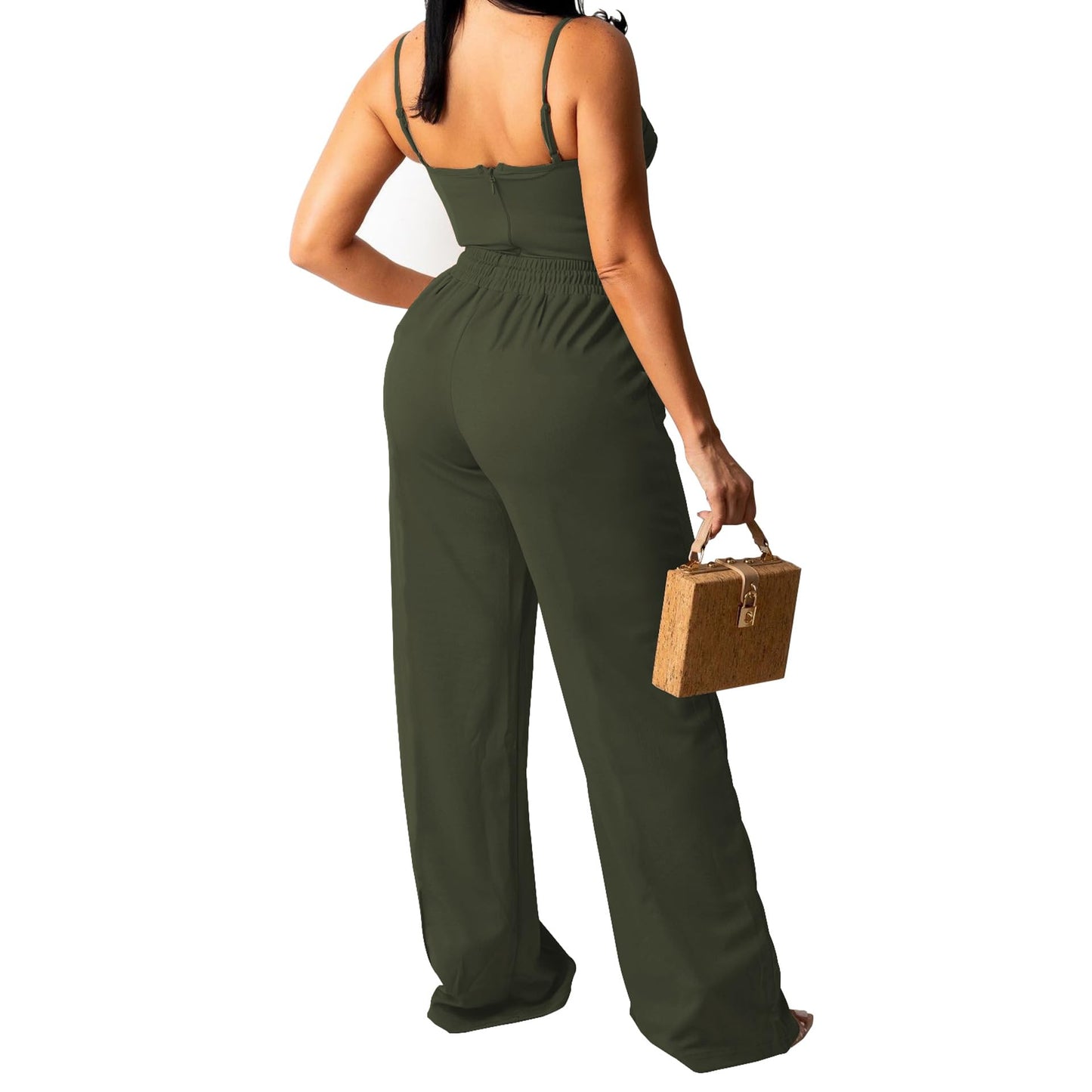 High Waisted Wide Leg Pants – Elastic Waist Lounge Style - CasualFlowshop