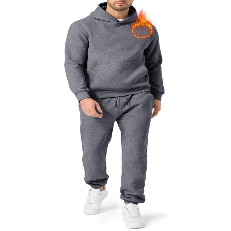 Men’s Relaxed Fit Jogger Set – Soft Hoodie & Sweatpants 2 - Piece Outfit - CasualFlowshop