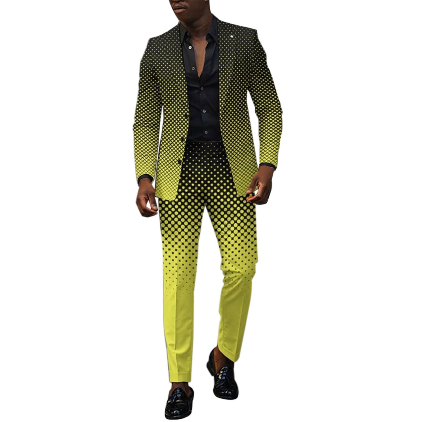 Men’s Slim Fit Wedding Suit Set – Blazer & Pants Tuxedo - CasualFlowshop