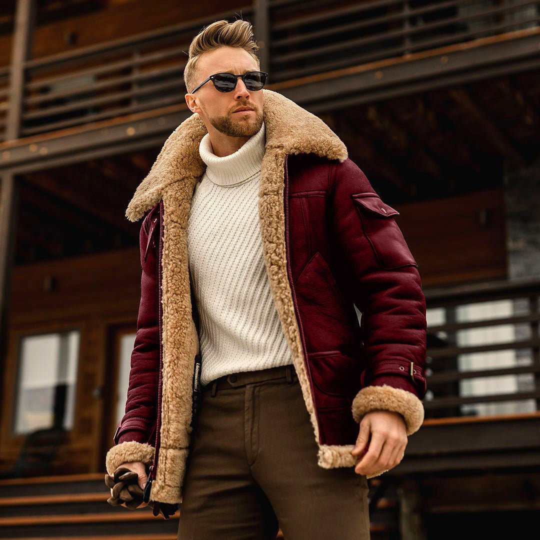 Winter Jacket Mens Military Fleece Warm Jackets Male Fur Collar Coats Army Tactical Jacket - CasualFlowshop
