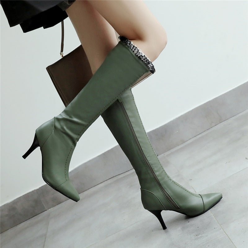 Stride into Winter with Elegance: Discover the Winter Point Toe Boots - CasualFlowshop